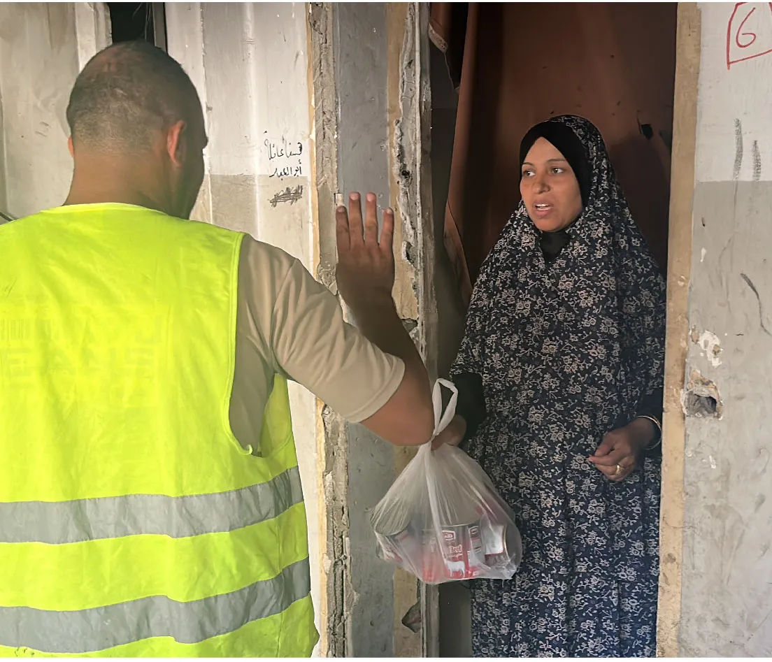 A woman from northern Gaza