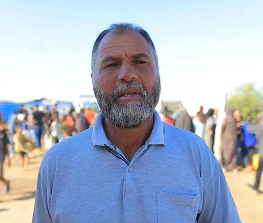 Displaced resident in the Muwasi area of Khan Yunis